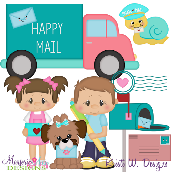 Pen Pals SVG Cutting Files + Clipart - Click Image to Close